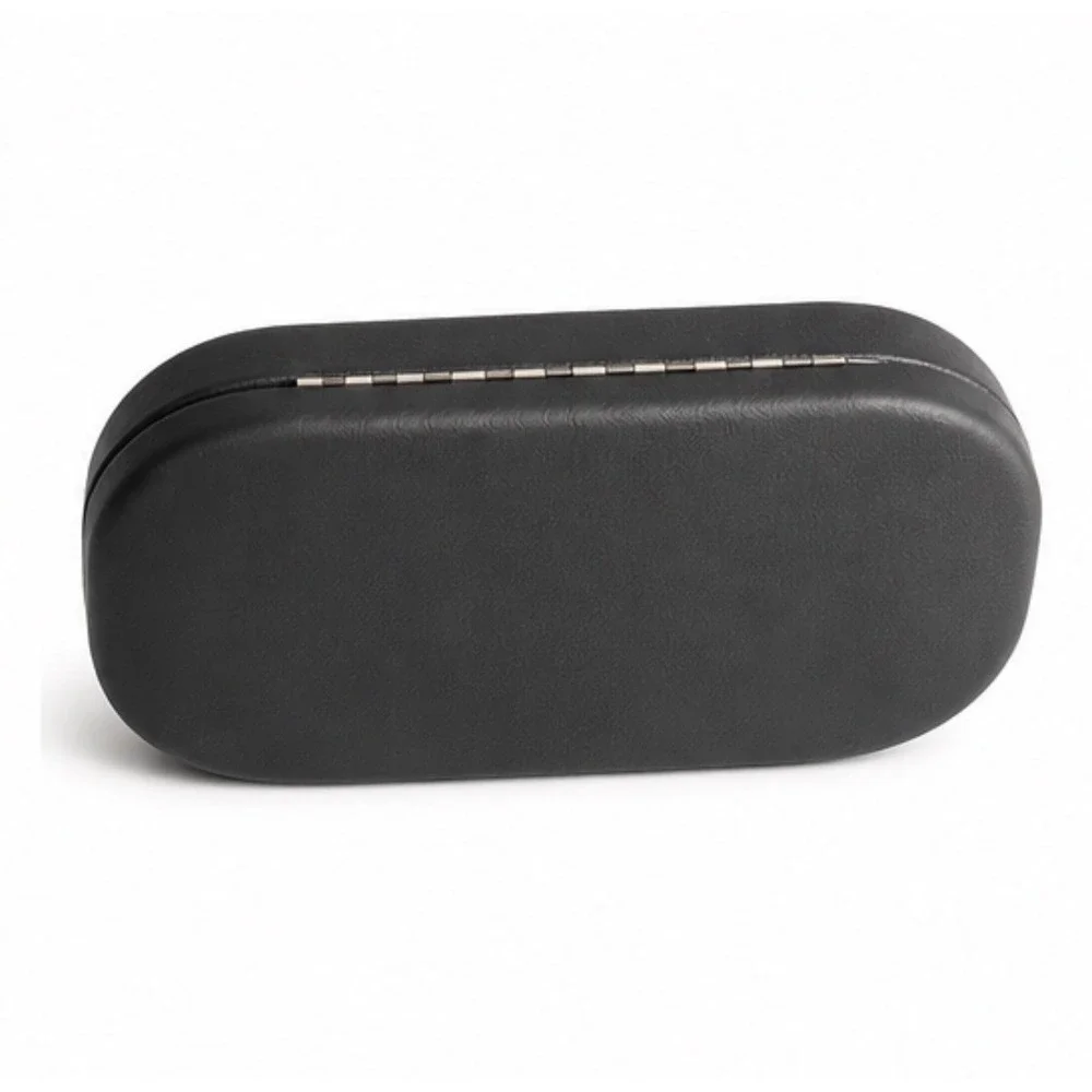 Cocoons Sunwear Clip On Sunglasses Rectangular Gunmetal Frame with Hard Case